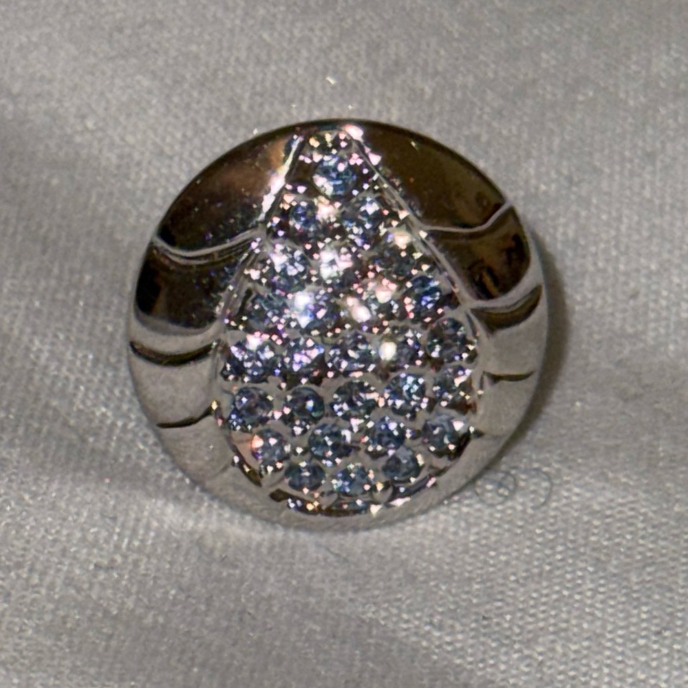 Swarovski Water Drop Tack Lapel Pin